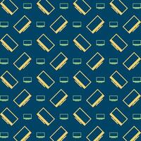 Television handsome trendy multicolor repeating pattern vector illustration design
