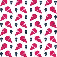 Ice Cream fabulous trendy multicolor repeating pattern vector illustration design