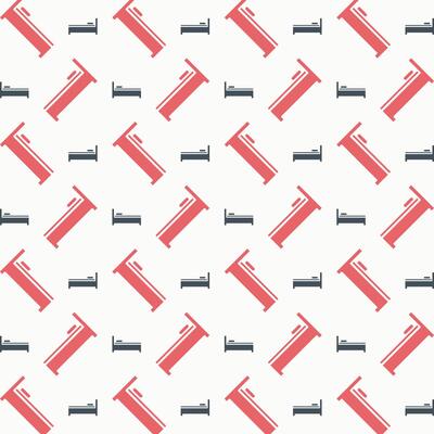 Bedroom brilliant trendy colored repeating pattern vector illustration cool design