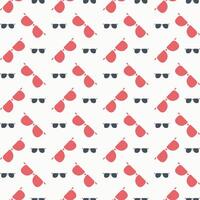 Eyeglasses brilliant trendy colored repeating pattern vector illustration cool design