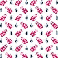 Pineapple fabulous trendy multicolor repeating pattern vector illustration design