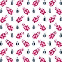 Pineapple fabulous trendy multicolor repeating pattern vector illustration design