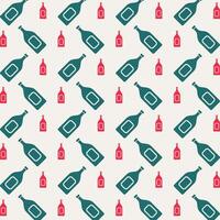 Bottle impressive trendy multicolor repeating pattern vector illustration background