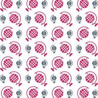 Globe fabulous trendy multicolor repeating pattern vector illustration design