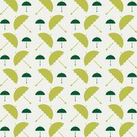 Rain Protection rare trendy multicolor repeating pattern vector illustration green design