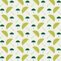 Rain Protection rare trendy multicolor repeating pattern vector illustration green design