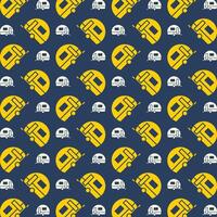 Caravan incredible trendy colored repeating pattern vector illustration design