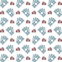Payment superb trendy multicolor repeating pattern vector illustration design