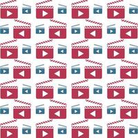 Player powerful trendy multicolor repeating pattern vector illustration design