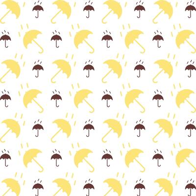 Rain weather charming trendy colored repeating pattern vector illustration cool design