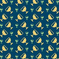 Cocktail handsome trendy multicolor repeating pattern vector illustration design