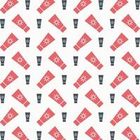 Sunblock brilliant trendy colored repeating pattern vector illustration cool design