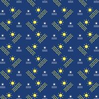 Ocean useful trendy colored repeating pattern vector illustration cool design