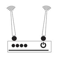 Collection of stock vector images depicting symbols and icons related to wireless Wi-Fi connectivity, including Wifi signal symbols and an internet connection, that enable remote internet access.