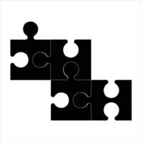 Puzzle icon in trendy flat style design. Vector graphic illustration. Puzzle icon for website design, logo, app, and ui. Vector file. EPS 10.