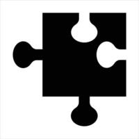 Puzzle icon in trendy flat style design. Vector graphic illustration. Puzzle icon for website design, logo, app, and ui. Vector file. EPS 10.