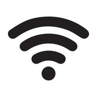 Collection of stock vector images depicting symbols and icons related to wireless Wi-Fi connectivity, including Wifi signal symbols and an internet connection, that enable remote internet access.