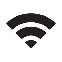 Collection of stock vector images depicting symbols and icons related to wireless Wi-Fi connectivity, including Wifi signal symbols and an internet connection, that enable remote internet access.