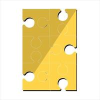 Colorful puzzle jigsaw icon vector Flat design template vector illustration. Eps 10. Geometric Puzzle Pieces. Infographic Base In Retro Colors