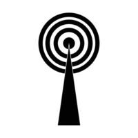 Collection of stock vector images depicting symbols and icons related to wireless Wi-Fi connectivity, including Wifi signal symbols and an internet connection, that enable remote internet access.