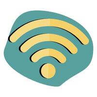 Wifi internet icon in comic style, Wifi router icon cartoon vector, network cartoon wireless technology vector cartoon illustration pictogram. Connection sign concept