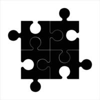 Puzzle icon in trendy flat style design. Vector graphic illustration. Puzzle icon for website design, logo, app, and ui. Vector file. EPS 10.