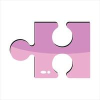 Colorful puzzle jigsaw icon vector Flat design template vector illustration. Eps 10. Geometric Puzzle Pieces. Infographic Base In Retro Colors