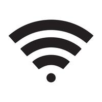 Collection of stock vector images depicting symbols and icons related to wireless Wi-Fi connectivity, including Wifi signal symbols and an internet connection, that enable remote internet access.