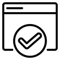 check line icon vector