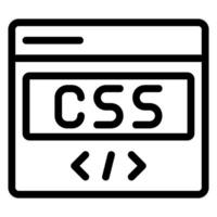 icono de línea css vector