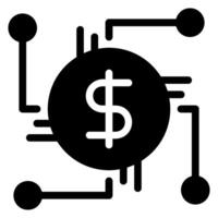 money glyph icon vector