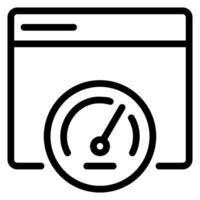 optimization analysis line icon vector