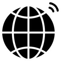 wireless internet glyph icon vector