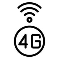 4g line icon vector