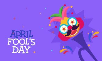 April fools' day illustration vector