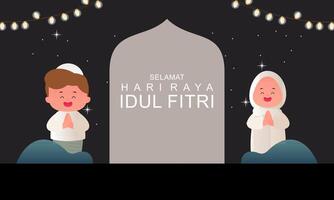 Happy Eid Mubarak Vector Illustration