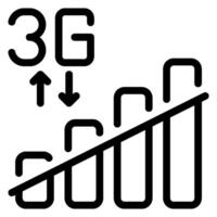 no signal line icon vector