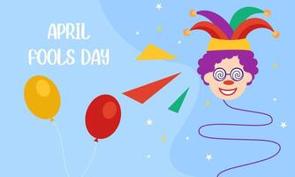 April fools' day illustration vector