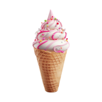 ai generiert lecker Eis Sahne isoliert auf transparent Hintergrund png