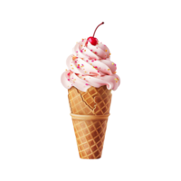 ai generiert lecker Eis Sahne isoliert auf transparent Hintergrund png