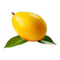 ai generado 3d Fresco mango aislado en transparente antecedentes png