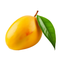 ai generado 3d Fresco mango aislado en transparente antecedentes png