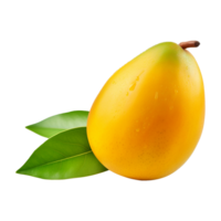 ai genererad 3d färsk mango isolerat på transparent bakgrund png