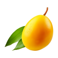 ai généré 3d Frais mangue isolé sur transparent Contexte png