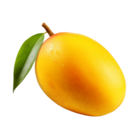 AI generated 3d fresh Mango isolated on transparent background png