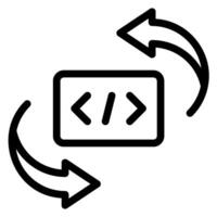 continuous line icon vector