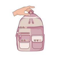 ilustración de mochila vector