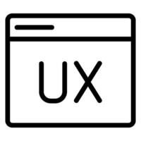 user experience line icon vector