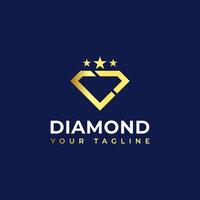 Diamond Ring Logo Concept - Diamond shaped ring jewelry logo transformation design. vector