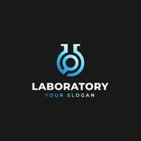 Laboratory Nature lab logo template suitable for scientist company vector